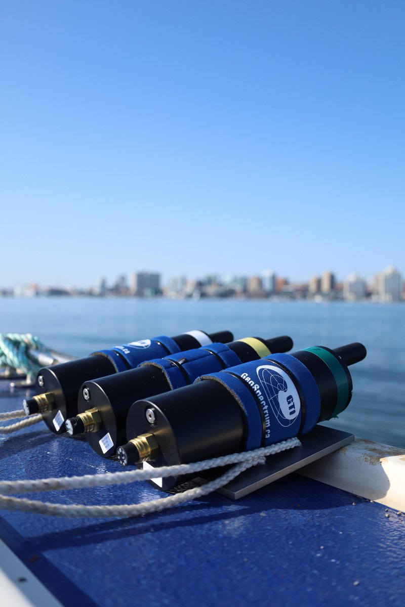 GeoSpectrumTech's tweet image. It's a beautiful day in the Halifax Harbor for trialing new products!
This is a great reminder that innovation can take on many forms - including using beer can Koozies to help your acoustic devices from getting marked up during testing!
Photo cred: Hannah Hewlin 📸