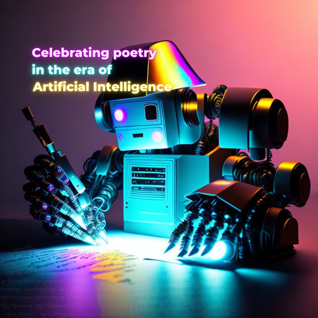 Today is Poetry Day,
and although it may seem strange,
with the help of AI,
we can create poetry that's arranged.

Words flow without pause,
crafted by machine learning,
a new way to express ourselves,
that's both exciting and intriguing.
#AIpoetry #creativeAI #digitalart