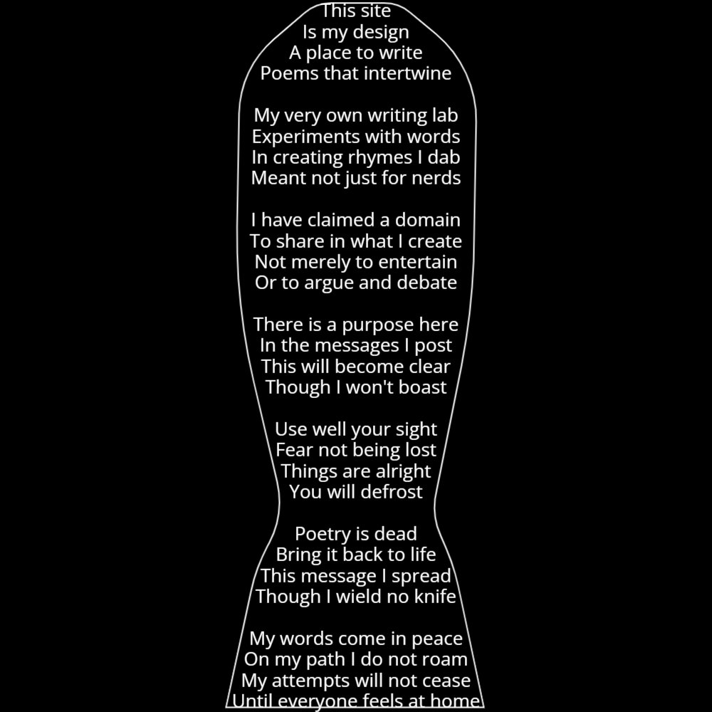 GeometricPoems's tweet photo. After 50 poems, we're changing things up! The home page has a new look, and I may or may not be working on a book. I will now be posting only on Wednesdays as I work on new projects. See you all tomorrow!

#GeometricPoems #ShapePoems #WritingCommunity #PoetryCommunity #Poetry https://t.co/U7u6Qf86tz