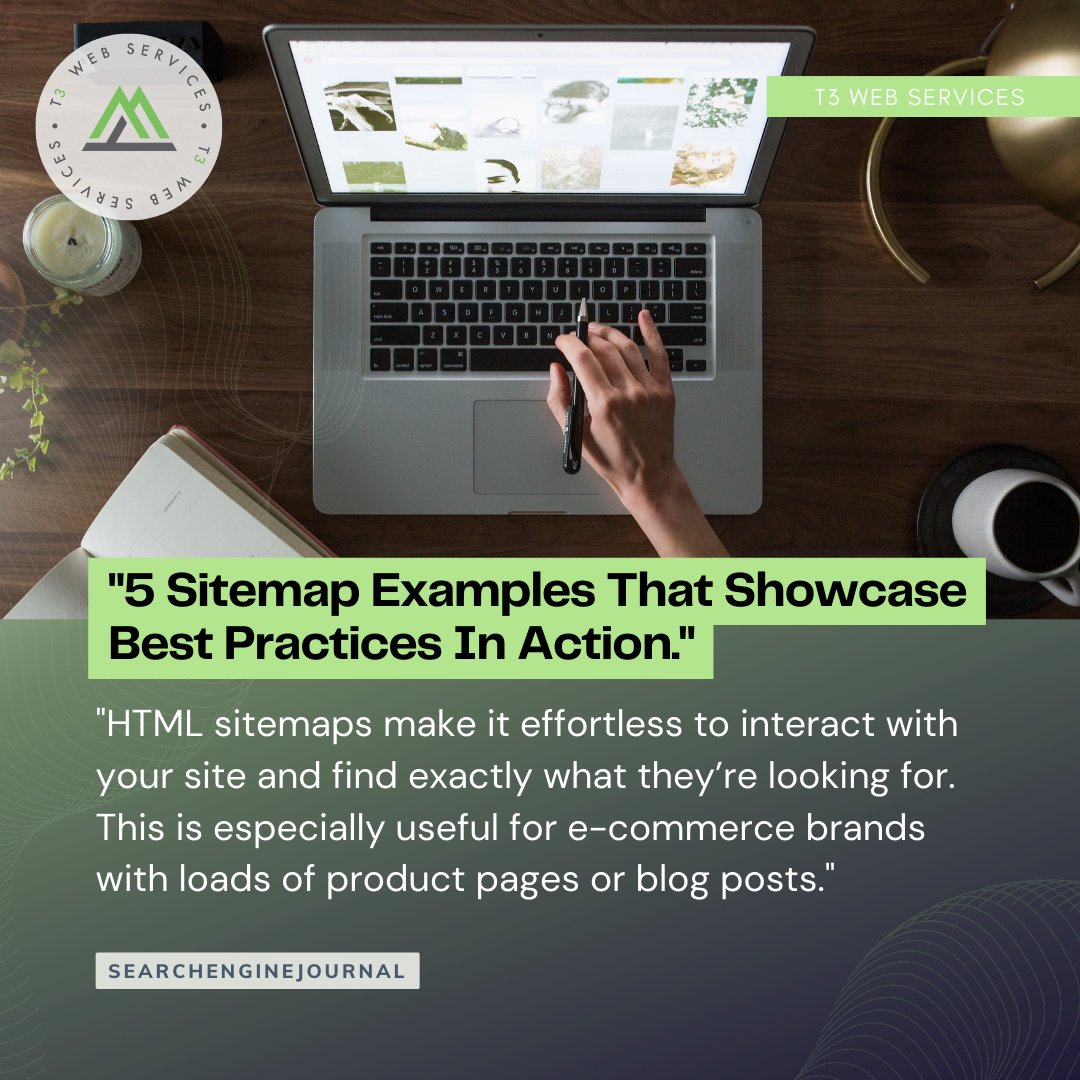 T3WebServices's tweet photo. "5 Sitemap Examples That Showcase Best Practices In Action."
Read more here: 
https://t.co/ikUcU0bXky

#digitalmarketing #marketingdigital #entrepreneur #marketing #businesstips #marketingtips #marketingstrategy #business #marketingnews https://t.co/roBlp86HRx