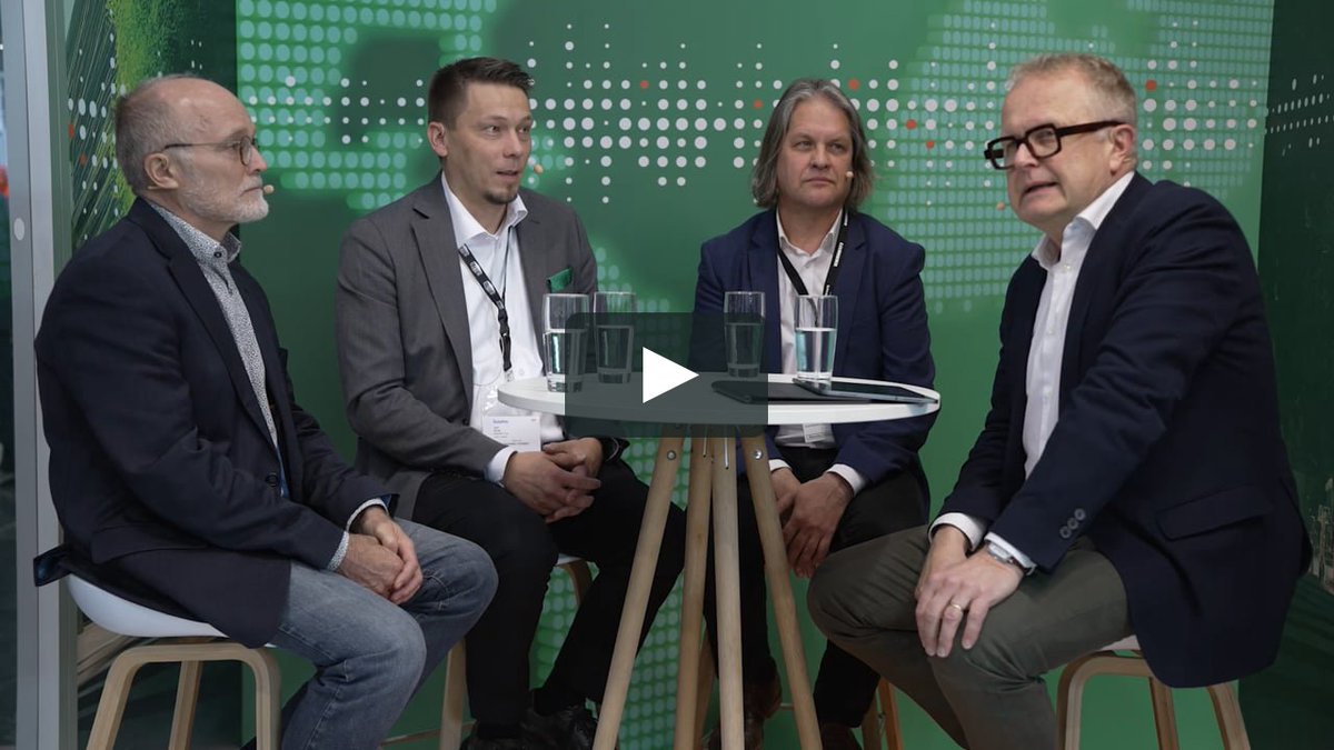 How can concrete support #sustainableconstruction? Watch Professor Jouni Punkki from <a href="/AaltoUniversity/">Aalto University</a>, <a href="/SwecoFinland/">Sweco Finland</a>’s Jyri Nieminen, and Elematic’s Jani Eilola in a panel discussion hosted by <a href="/NurminenTapio/">Tapio Nurminen</a> at #Bauma2022. 👉bit.ly/42suNtG #thefuturerunsgreen