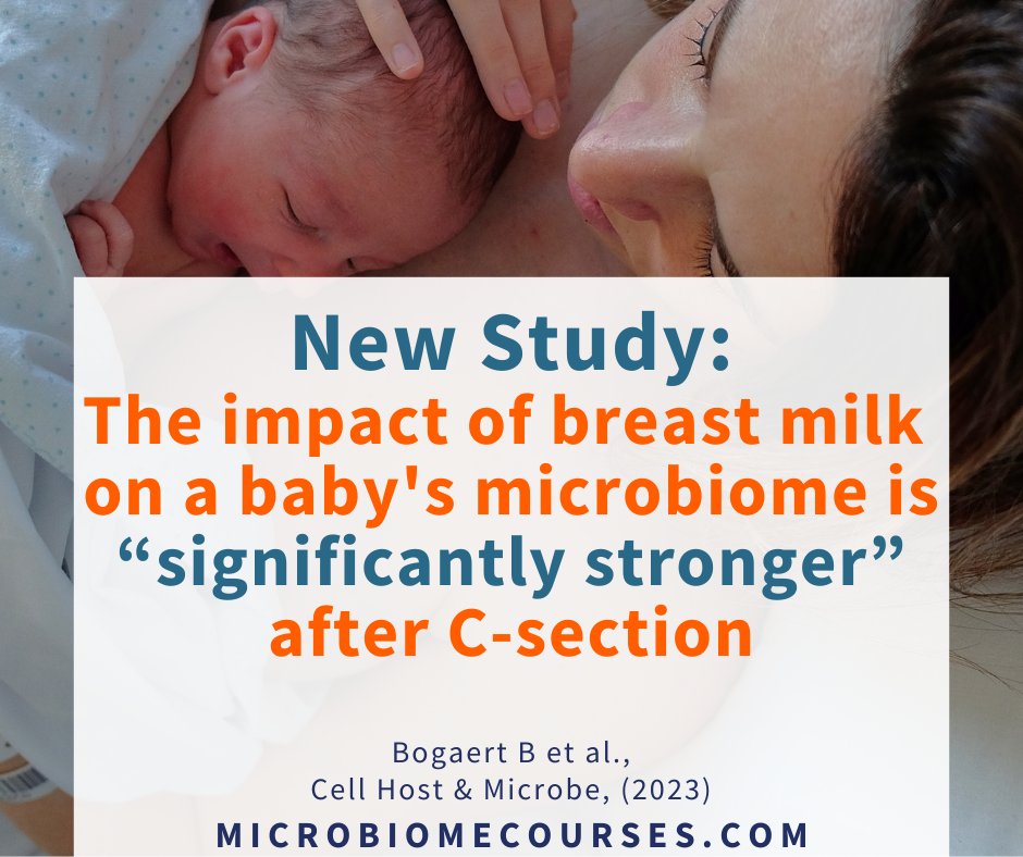 New study: Babies born by C-section receive fewer beneficial microbes from their mother’s vagina and gut... but babies can still acquire mother's beneficial microbes via other routes.... like from #breastfeeding. My new blog-post &gt;&gt;&gt; bit.ly/toniharman67 #microbiome #parenting