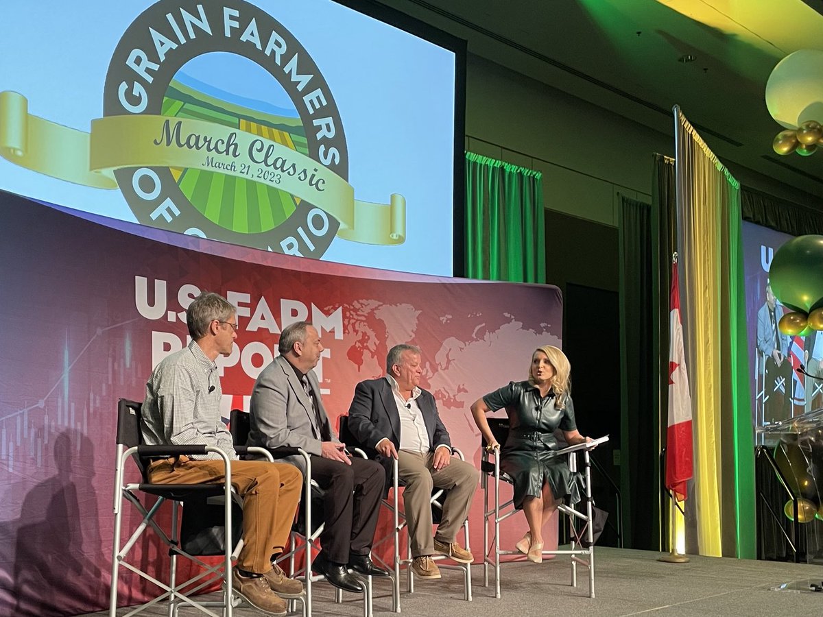 Great markets discussion at the #MarchClassic @GrainFarmers. Stay tuned for my reports ⁦@realagriculture⁩