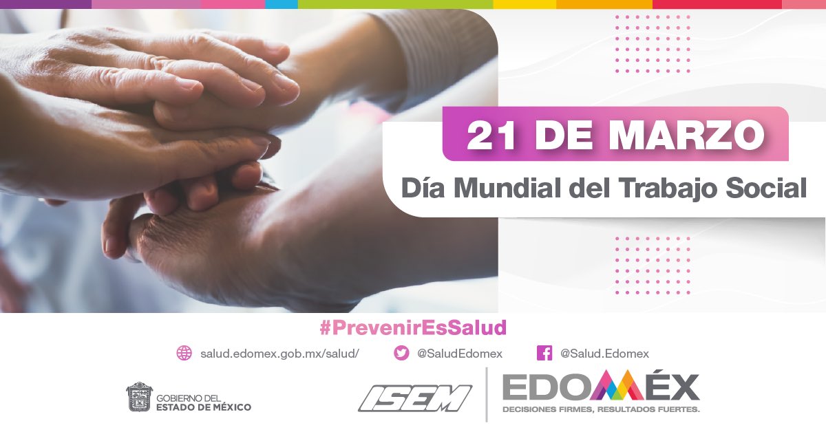 La <a href="/SaludEdomex/">Secretaría de Salud del Estado de México</a> reconoce a todos los trabajadores sociales que nos acompañan en la lucha de las enfermedades y velan por el bienestar de todos losmexiquenses.