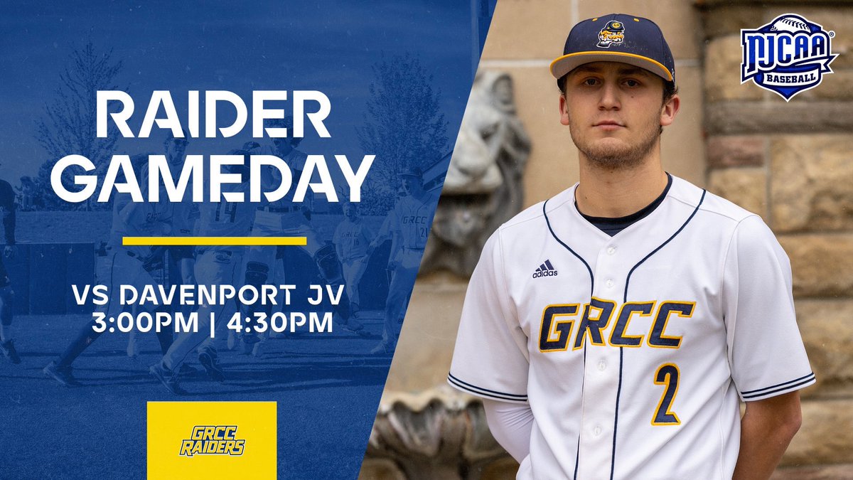 Grand Rapids Community College Baseball (@baseball_grcc) on Twitter photo First gameday back in Michigan. We travel to Davenport to take on their JV squad in a doubleheader this afternoon starting at 3PM.
<a href="/mckinneylucas25/">Lucas Mckinney</a> will start game one on the mound First gameday back in Michigan. We travel to Davenport to take on their JV squad in a doubleheader this afternoon starting at 3PM.
<a href="/mckinneylucas25/">Lucas Mckinney</a> will start game one on the mound