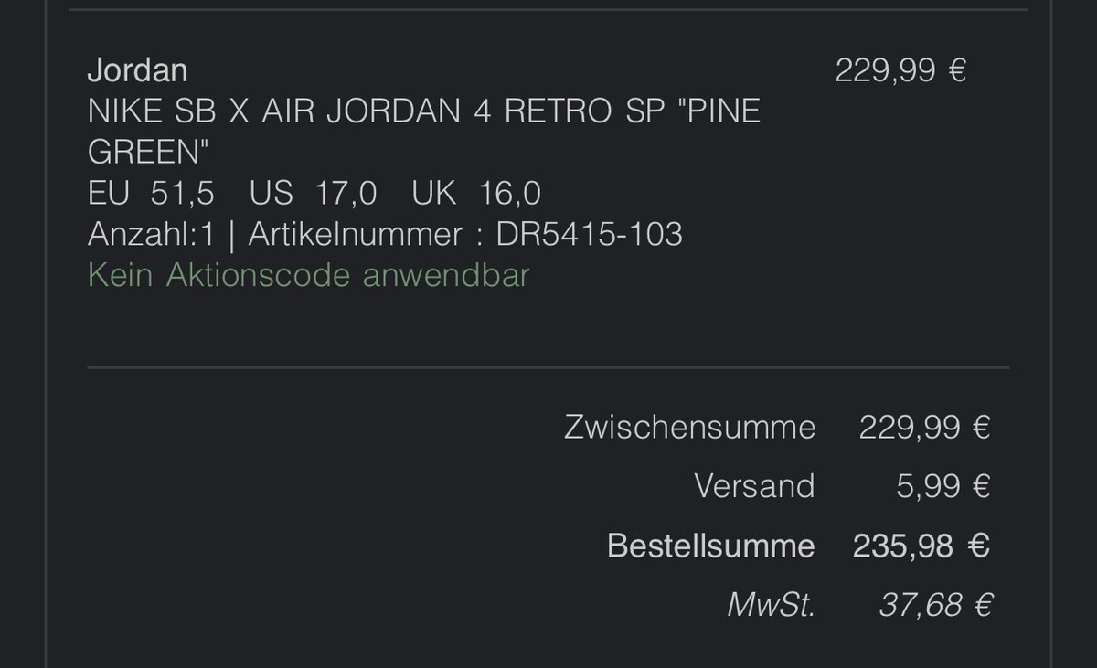 Success by a Member | Cook soles with your mates! #Solemates #solem8s #success #sneakerheads #german #cookgroup