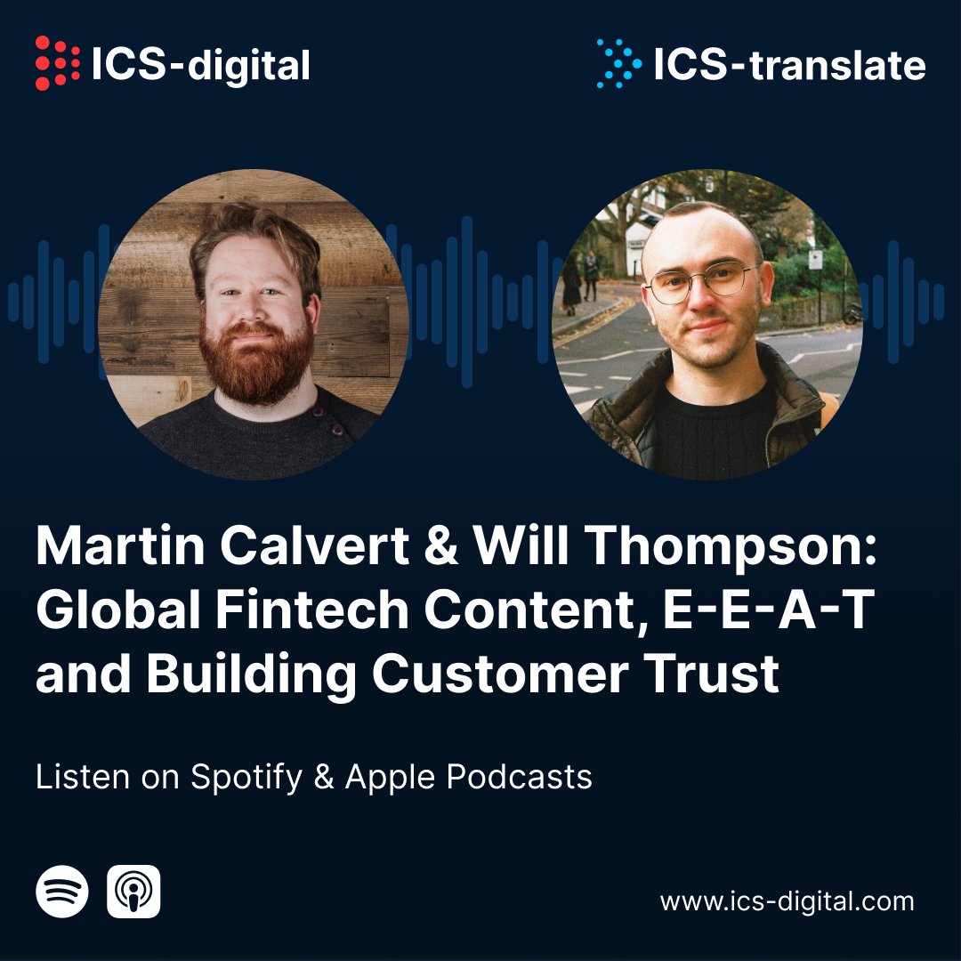 ICS-digital LLP (@icsdigital) on Twitter photo 🎙️ ICS Podcast: Episode 9
In the latest episode of the podcast, <a href="/MartinCalvert_/">Martin Calvert</a> is joined by Will Thompson, Director of Global Content and Communication at <a href="/ComplyAdvantage/">ComplyAdvantage</a>.
🎧 Listen, subscribe and review: bit.ly/404F6CO
#ICSPodcast #fintech #marketing 🎙️ ICS Podcast: Episode 9
In the latest episode of the podcast, <a href="/MartinCalvert_/">Martin Calvert</a> is joined by Will Thompson, Director of Global Content and Communication at <a href="/ComplyAdvantage/">ComplyAdvantage</a>.
🎧 Listen, subscribe and review: bit.ly/404F6CO
#ICSPodcast #fintech #marketing
