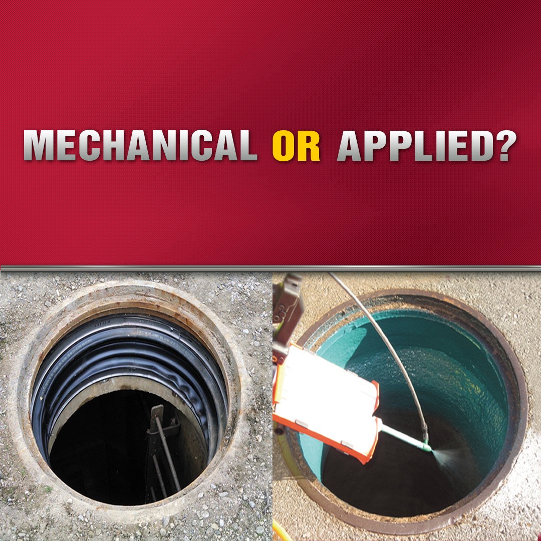 CretexSP's tweet image. The right chimney seal can help stop up to 70% of your inflow and infiltration issues. When determining which type of chimney seal to utilize, applied or mechanical, it’s important to understand the differences: cretexseals.com/applied-and-me…