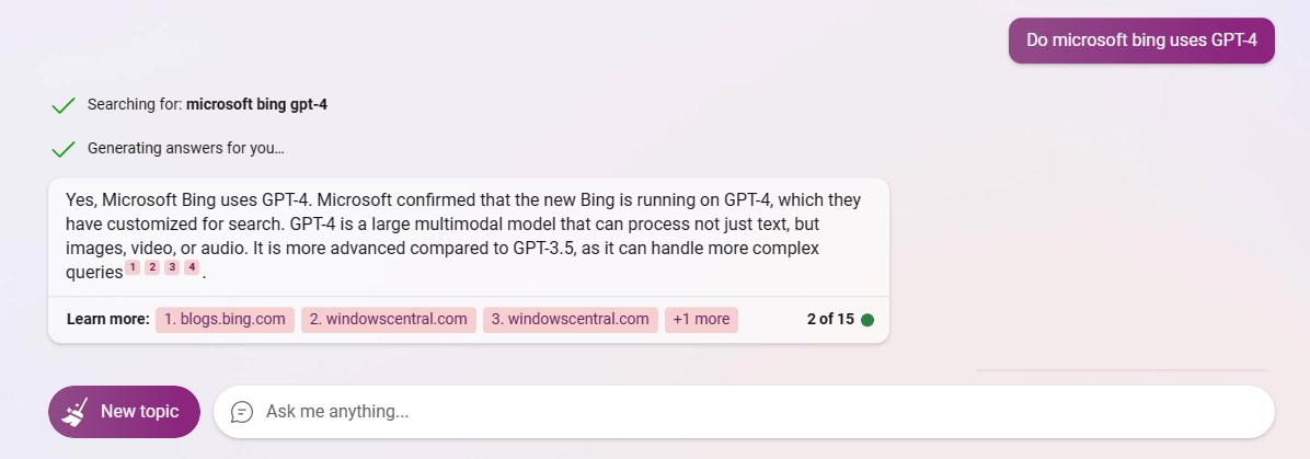 You can play with Microsoft's Bing GPT-4 chatbot right now, no