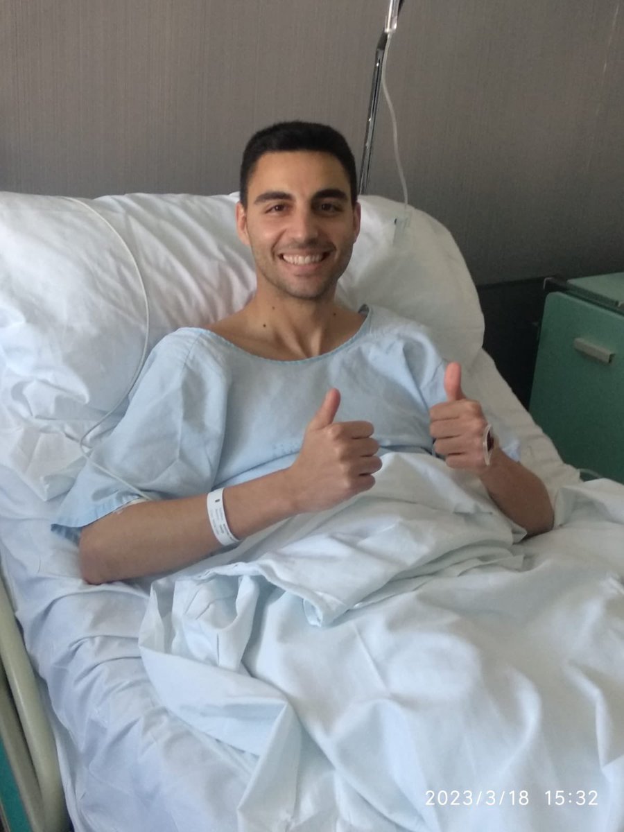 cdcuarte's tweet photo. Nuestro jugador David Martinez fue intervenido con éxito de su rotura de ligamento. 
Mucho ánimo @David_5Martinez , un día menos para volver! 💪💚 https://t.co/LSaOpZCit9