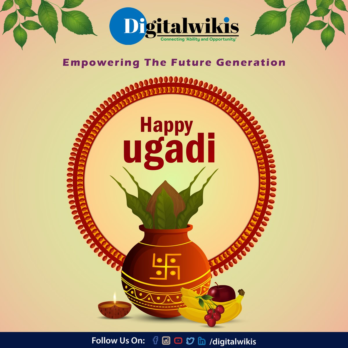 DigitalWikis's tweet image. May this Ugadi brings you new opportunities to explore, new horizons to conquer, and new heights to achieve.

Wishing everyone Happy Ugadi / Gudhi Padwa

#HappyUgadi
#HappyGudhiPadwa
#Ugadi
#GudhiPadwa
#Ugadi2023
#GudhiPadwa2023
#DigitalWikis