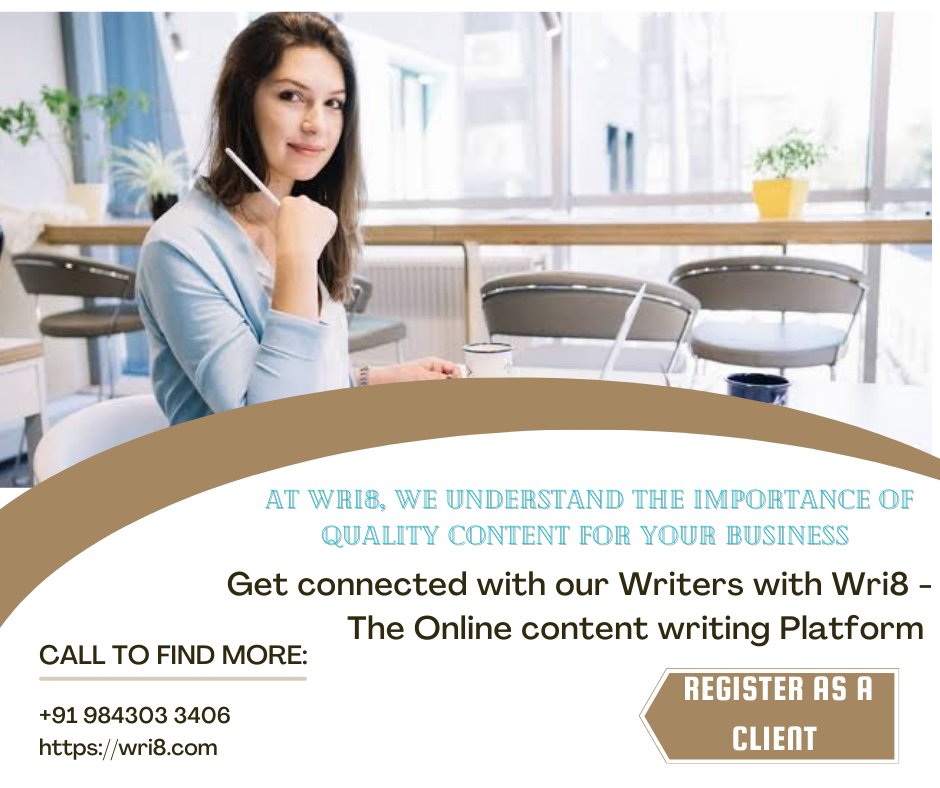 wri8dotcom's tweet photo. Tap into our talent pool today and unleash the power of words to make a lasting impression with Wri8!
https://t.co/colz0na2Sz
Send us an email at hello@wri8.com
Call us: +91 984303 3406
#contentwritingservices #contentcreators #contentcreation #contentwritingagency #clientsuccess https://t.co/WFHvXwMHXZ