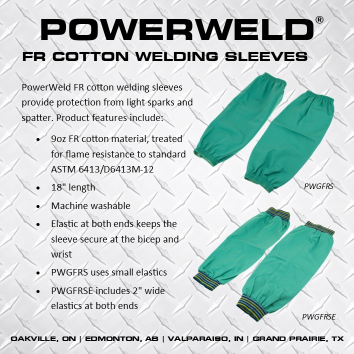 TechniweldCorp's tweet photo. Get an arm up on your fellow welders with FR cotton welding sleeves from PowerWeld. https://t.co/p686M3C3NB