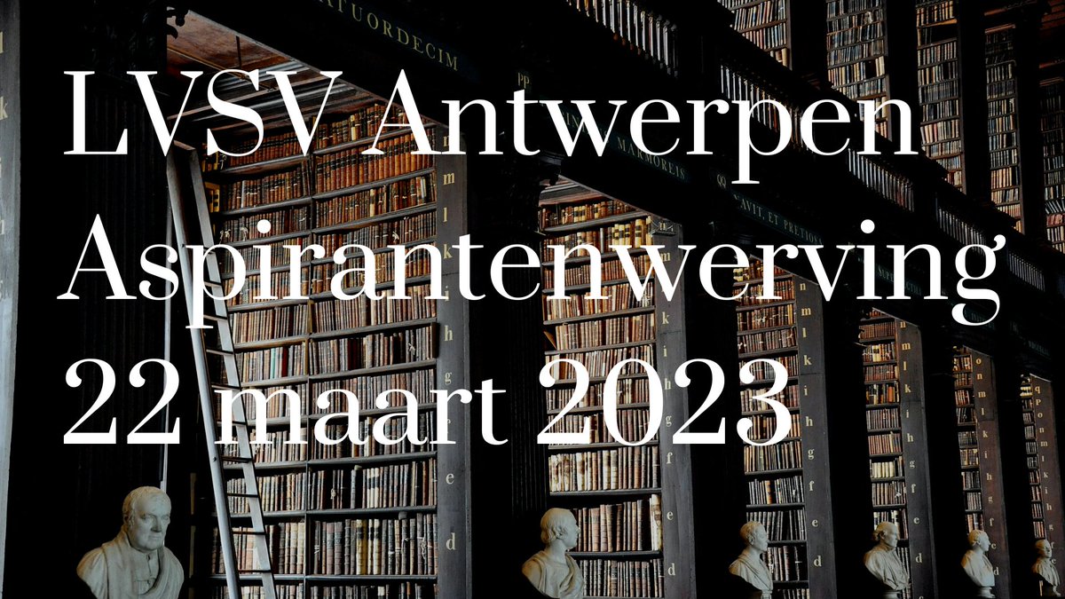 Morgenavond organiseert LVSV Antwerpen een aspirantenwerving.

We zijn op zoek naar aspiranten die geïnteresseerd zijn in politiek en samenleving en zich willen engageren voor onze vereniging.

Interesse? Inschrijven kan via de link in onze bio!
