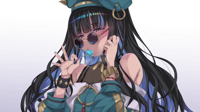 イラスト製作過程メモ②(8/8)深夜から明朝には表情差分完成二枚差分ありを三日間で塗り終わらせたなら優秀では?褒めてちなみにキャンディは手を動かさず、棒を動かすことで描く労力減らした依頼主はこの表情見てどう思ったかは特に聞いてないけど、ブーストしてくれたので喜んでもらえたはず 