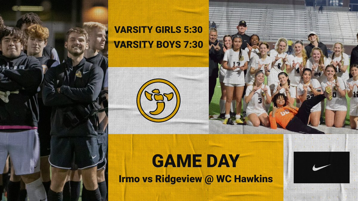 Irmo Athletics (@irmoathletics) on Twitter photo Come out to WC Hawkins tonight as both the varsity girls and boys will be playing together! Tickets are $5.00 gofan.co/app/school/SC1…
<a href="/irmogirlssoccer/">Irmo Girls Soccer</a> <a href="/IrmoBoysSoccer/">Irmo Boys Soccer</a> <a href="/IrmoHigh/">Irmo High School International School for the Arts</a> <a href="/IrmoYJClub/">IrmoYellowJacketClub</a> <a href="/JJohnson0620/">Janel Johnson 👩🏾🏫</a> <a href="/IrmoSportsMed/">IRMO SPORTS MEDICINE</a> <a href="/1luv5/">Aaron Brand</a> <a href="/timkinneyjr/">Tim Kinney</a> Come out to WC Hawkins tonight as both the varsity girls and boys will be playing together! Tickets are $5.00 gofan.co/app/school/SC1…
<a href="/irmogirlssoccer/">Irmo Girls Soccer</a> <a href="/IrmoBoysSoccer/">Irmo Boys Soccer</a> <a href="/IrmoHigh/">Irmo High School International School for the Arts</a> <a href="/IrmoYJClub/">IrmoYellowJacketClub</a> <a href="/JJohnson0620/">Janel Johnson 👩🏾🏫</a> <a href="/IrmoSportsMed/">IRMO SPORTS MEDICINE</a> <a href="/1luv5/">Aaron Brand</a> <a href="/timkinneyjr/">Tim Kinney</a>