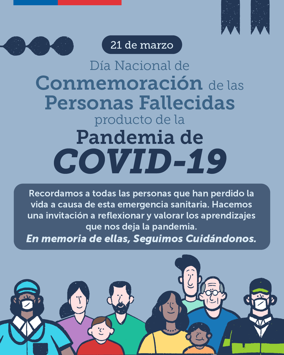 🔸En el Día Nacional de Conmemoración de las Personas Fallecidas producto de la Pandemia de #COVID_19, hacemos un llamado a reflexionar y valorar los aprendizajes que hemos aprendido en estos momentos tan difíciles. #SeguimosCuidándonos.