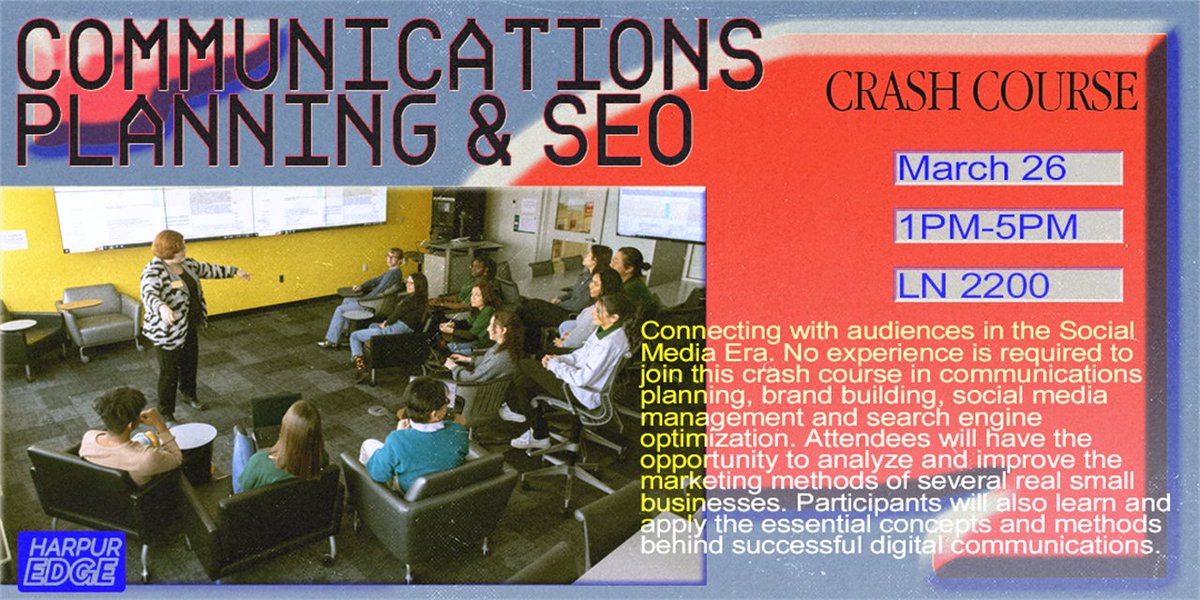 Open to all Harpur students at <a href="/binghamtonu/">Binghamton University</a>, space is limited
✅Learn effective ways to build/market your brand
✅Ways to stand out in a  noisy social hemisphere.
✅ Behind-the-scenes look at Bing's viral TikTok account
✅Tips to develop viral multimedia👇
bengaged.binghamton.edu/harpedge/rsvp_…