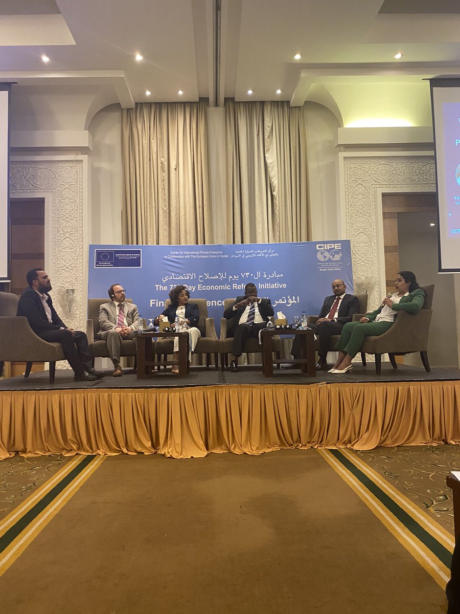 Currently happening, a pannel discussion about the Role of #SMEs in #Development. 

#ERL730 #Sudan