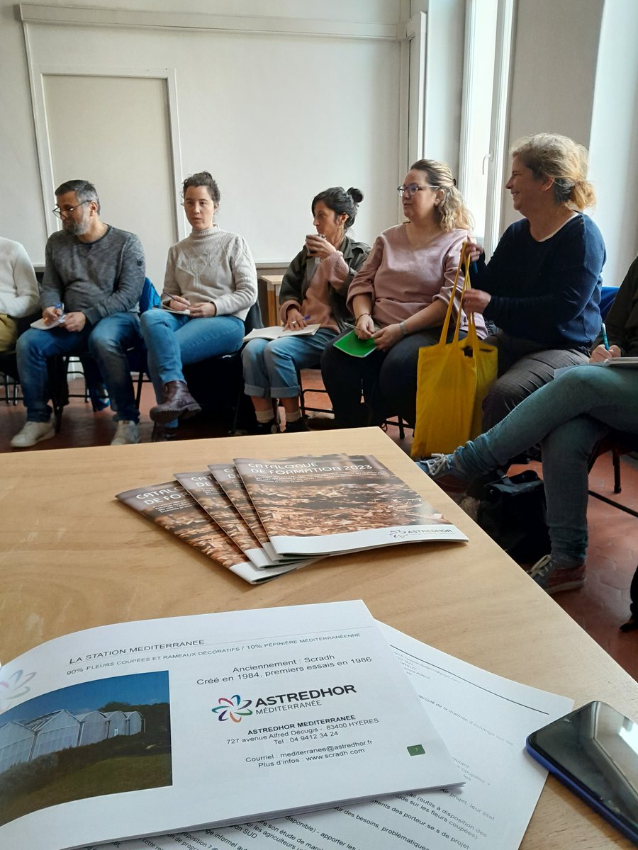 Intervention d'#ASTREDHOR  Méditerranée lors de la demi-journée d'information sur les fleurs coupée en agriculture urbaine. Merci à la Cite de l'agriculture de nous avoir invité à Marseille.