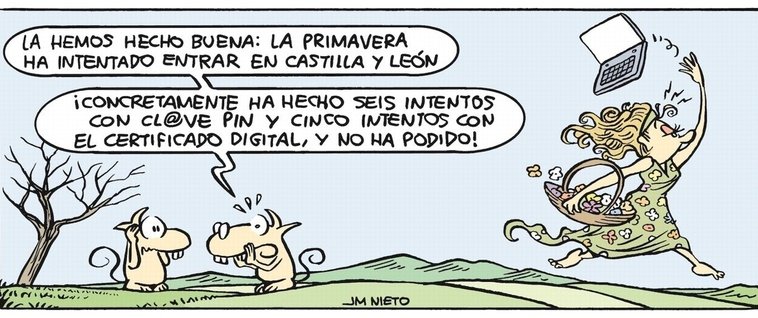 BurriezaMateos's tweet image. Otra inmensa viñeta de @HUMORJMNIETO sobre la #AdministraciónElectrónica, #BrechaDigital y la #Informatización de los #ServiciosPúblicos en #CastillaYLeón Ésta es de ayer mismo en @ABC_CastyLeon.
