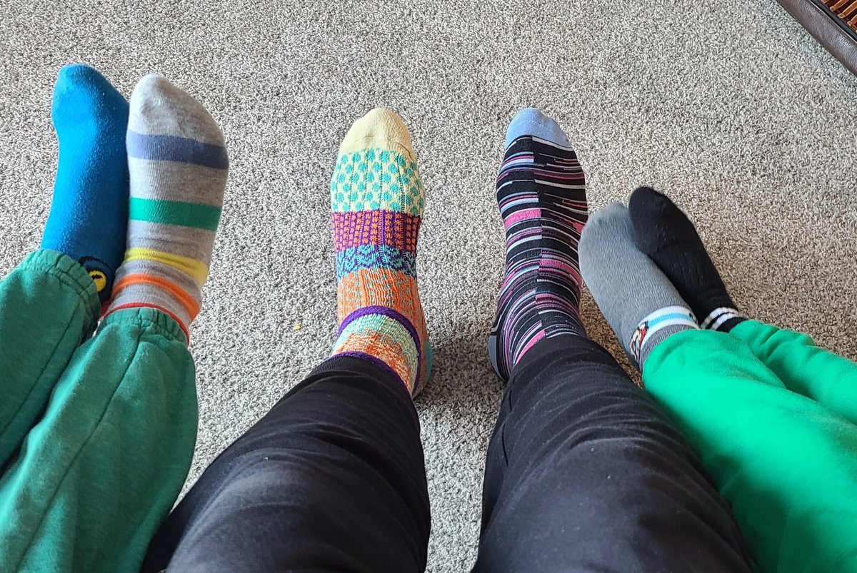 BrendonBarbs's tweet photo. Rocking our socks today for #WDSD2023 https://t.co/RajzB0Q1tu