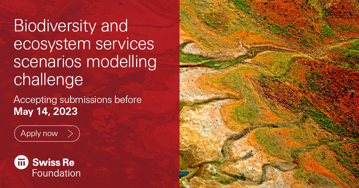 SwissRe's tweet image. Swiss Re Foundation, @EYnews, @WWF and @AXAResearchFund are excited to announce the launch of a one-of-a-kind #Biodiversity and #Ecosystem Services Scenarios Modelling Challenge. Academic institutions interested can learn more here:
ow.ly/fJFS50NnBUk