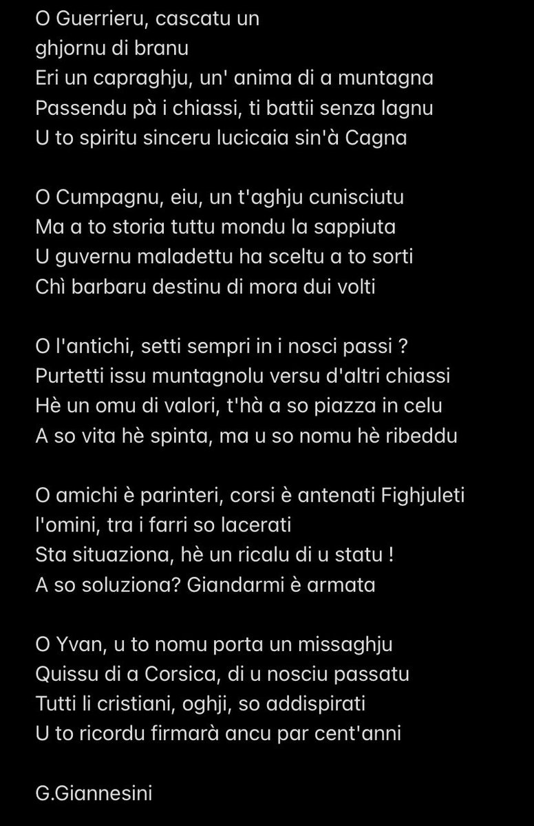 GI_Naziunale's tweet photo. Un annu dighjà ! Dopu à tamanti strazii è inghjustizia, u maladettu hà pigliatu a to vita. Orfanellu, u populu corsu ùn si scurderà mai di u t’amore per a to terra è di u to spiritu d’omu fieru è dirittu ! https://t.co/f4iVSw0q66