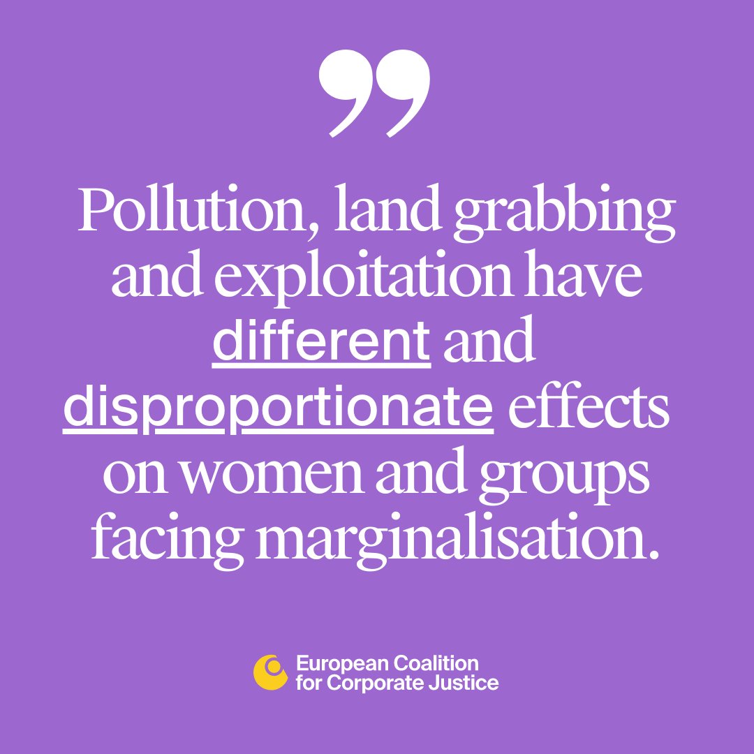 European Coalition for Corporate Justice (@eccjorg) on Twitter photo Dear <a href="/EU_Commission/">European Commission</a> <a href="/Europarl_EN/">European Parliament</a> and <a href="/EUCouncil/">EU Council</a>,
With key votes and negotiations approaching, you must make sure that the #CorporateSustainability directive addresses gendered and intersecting impacts of business conduct!
Sincerely,
146 organisations from around the world ✍️ Dear <a href="/EU_Commission/">European Commission</a> <a href="/Europarl_EN/">European Parliament</a> and <a href="/EUCouncil/">EU Council</a>,
With key votes and negotiations approaching, you must make sure that the #CorporateSustainability directive addresses gendered and intersecting impacts of business conduct!
Sincerely,
146 organisations from around the world ✍️