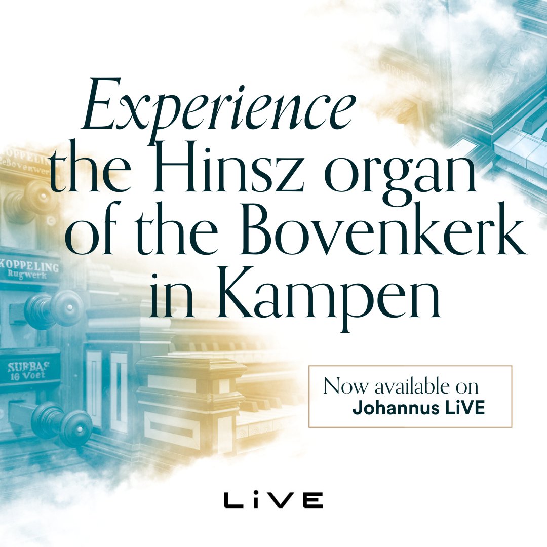 Available now for Johannus LiVE: the Hinsz organ of the Bovenkerk in Kampen, the Netherlands!
Read more on our website johannus.com 
--
Nu beschikbaar op Johannus LiVE: het Hinszorgel van de Bovenkerk in Kampen! 
Kijk voor meer informatie op johannus.com