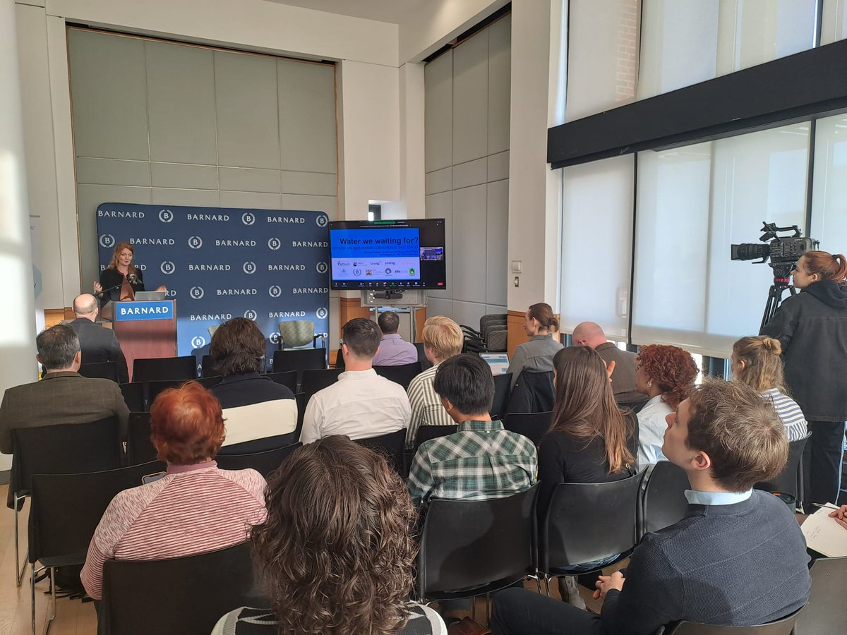 Educating the next generation is key to the successful implementation of the #WaterAction Agenda. Students are therefore encouraged to actively participate in the side session online, at <a href="/BarnardCollege/">Barnard College</a>, and at our student hubs at <a href="/TheGrnVillage/">The Green Village</a> in Delft &amp; Zürich. #NYWW #SDG6