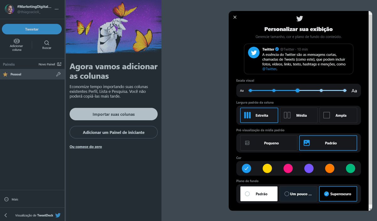O @TweetDeck mudou. Vou começar a explorar essas mudanças asap