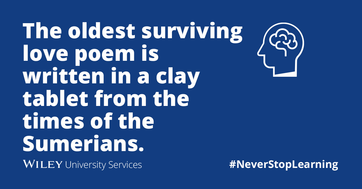 WileyUniServcs's tweet photo. #WorldPoetryDay #NeverStopLearning #SmartToFinish https://t.co/7iOucP32x4 https://t.co/suk69ZcQeb
