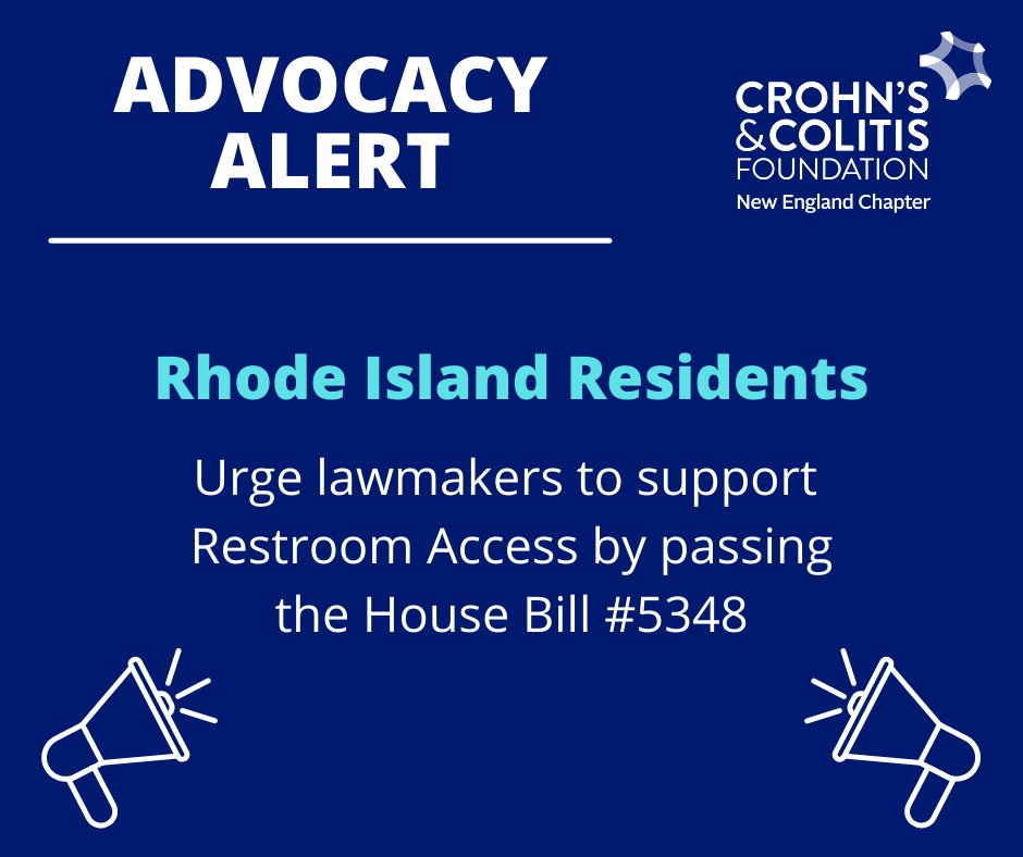 CCfdnNewEngland's tweet photo. There is a hearing TODAY at 4pm on #restroomaccess at the Rhode Island State House. We are asking for patients, caregivers, and medical professionals to testify on the importance of bathroom access. Email jwilson@crohnscolitisfoundation.org if you are interested! @RIHouseofReps https://t.co/mAVmQ4pr8h