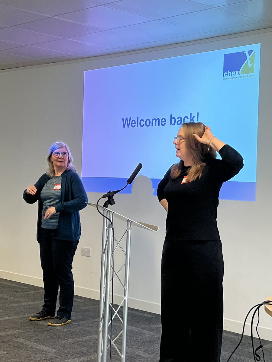 SCDC_Dawn's tweet photo. Post lunch energiser at the #CHEXconference23 predictions! Lovely way to get the afternoon started. The fab @SCDC_Kate and @SCDC_Susan leading! https://t.co/x1cAvY6zdP