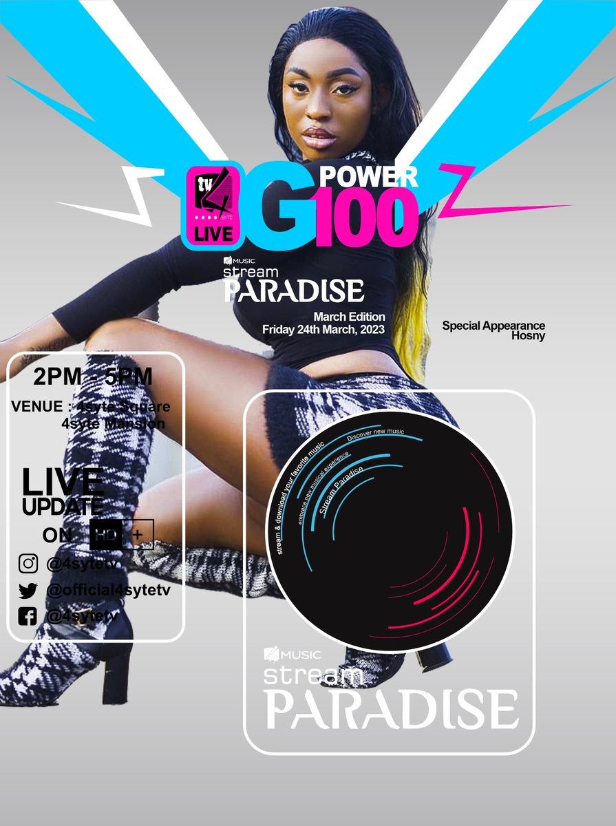 official4SYTETV's tweet photo. #Gpower100 happening this Friday at the 4syte Square. GPOWER 100! The ultimate platform to propel the youngsters into superstardom. https://t.co/wrTW9oWENg
