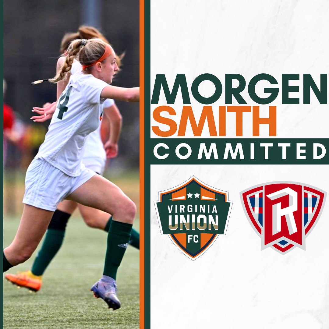 Fairfax VA Union ECNL (@ffxvaunion) on Twitter photo Congrats to MORGEN SMITH on her commitment to play at Radford to continue her athletic and academic career. We are very proud of you Morgen!
🔜 <a href="/radfordwsoc/">Radford Women's Soccer</a>
#UnionPower #vaunion #unionecnl #ecnl #mcleansoccer #sycsoccer #VAUnionECNL ⚫️🟠🟢 Congrats to MORGEN SMITH on her commitment to play at Radford to continue her athletic and academic career. We are very proud of you Morgen!
🔜 <a href="/radfordwsoc/">Radford Women's Soccer</a>
#UnionPower #vaunion #unionecnl #ecnl #mcleansoccer #sycsoccer #VAUnionECNL ⚫️🟠🟢