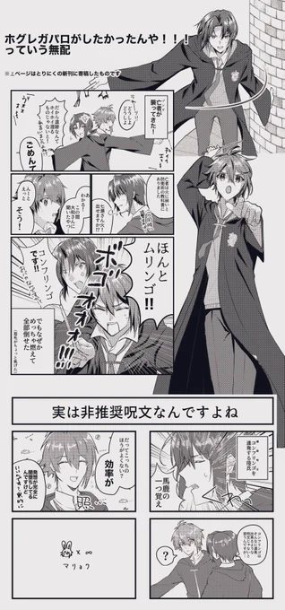 無配のフラウェのホグレガパロでした!ありがとうございました!脳死🤷‍♀️ 