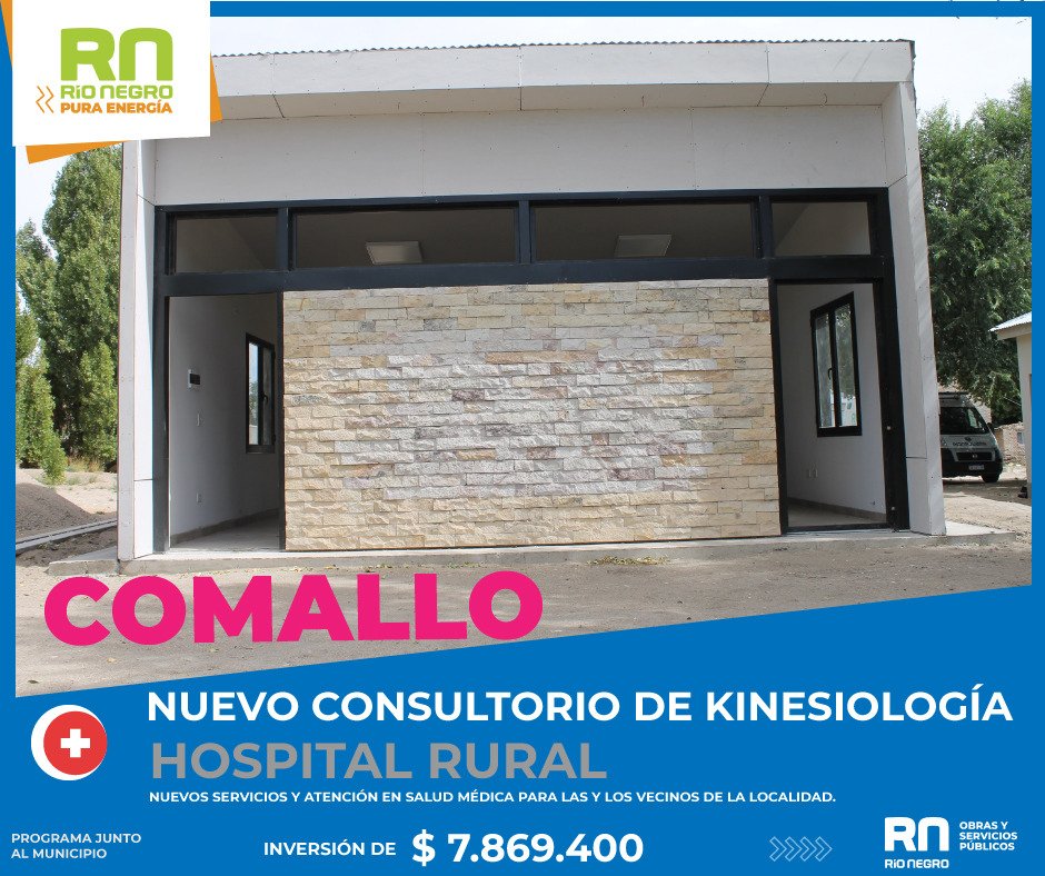 rionegroobras's tweet photo. 👷Una nueva obra concretada #JuntoalMunicipio de #Comallo. 

Un programa provincial que nos permite financiar la obra pública local y  generar de empleo.💪 https://t.co/E0tLeN0Tzu