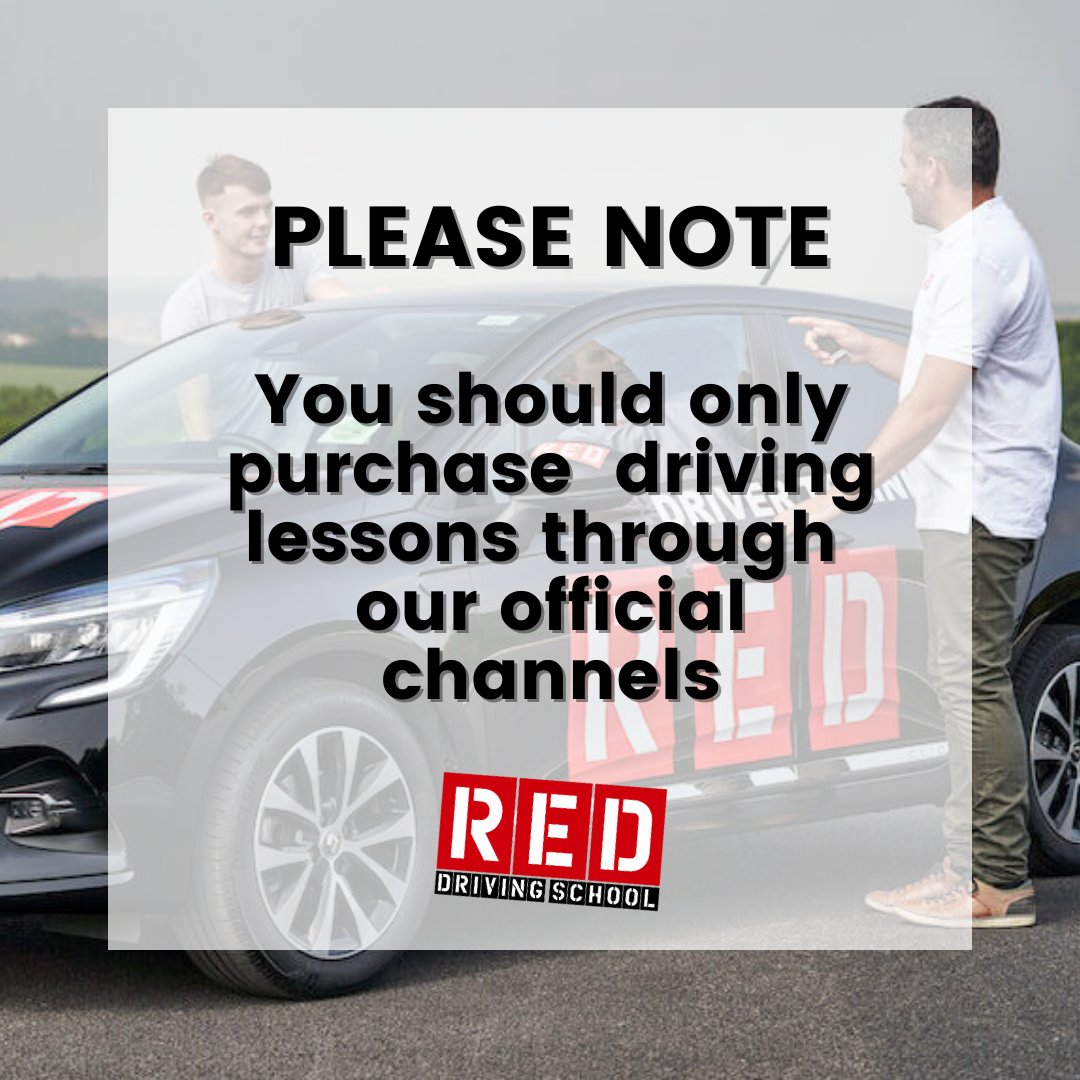 REDDriving's tweet photo. Unfortunately, we've been made aware of a small number of incidents where individuals are posing as RED instructors.

We're looking into this matter further - but to help avoid this, please ensure you only purchase driving lessons from RED's official platforms. https://t.co/JO2IKCIkck