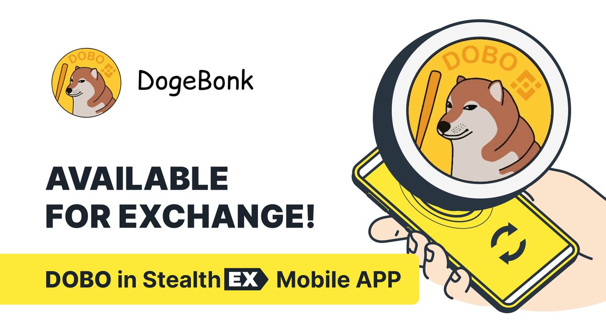 Get <a href="/dogebonk_token/">DogeBonk</a> to not get bonked 💥🤑
#BONK #DOBO

💰 $DOBO is available for exchange on StealthEX Mobile APP 💰

Swap 700+ assets instantly on StealthEX
✅ no registration
✅ no limits
✅ private

Download APK: stealthex.io
Google Play: bit.ly/3Dsuh4G