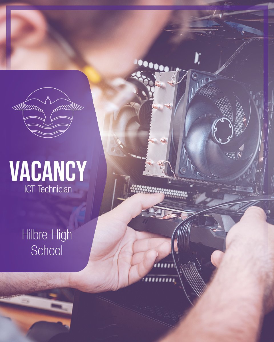 We're currently looking for an ICT Technician to join our Hilbre team.

Check out our website for more information:

hilbre.wirral.sch.uk/news/?pid=30&n…

#wirraljobs #hilbre #recruitment