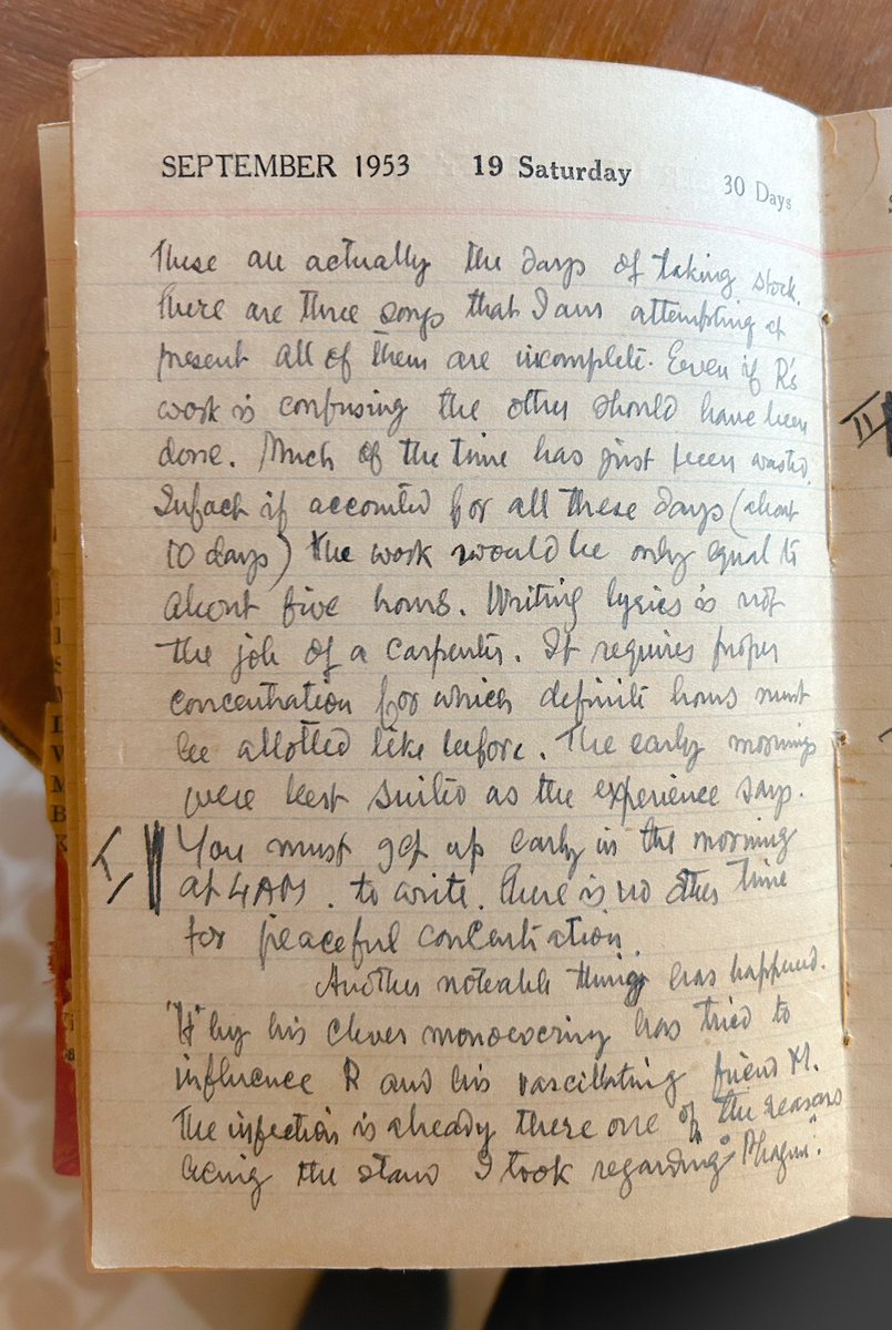 Rakesh_Sengupta's tweet photo. Day well spent with Dinesh Shailendra, son and archivist of the great film lyricist Shailendra. We went through Shailendra’s journal entries, and discussed his Dalit background, Communist years and his immeasurable body of work despite a short career. https://t.co/L1Y55ZCEhn