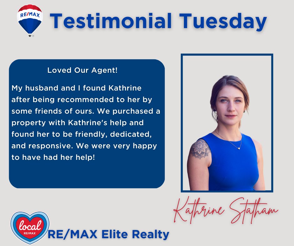 REMAXEliteKY's tweet photo. Way to go, Kathrine Statham! ⭐️⭐️⭐️⭐️⭐️⁠
⁠
#REMAXEliteRealty #unstoppable2023⁠ #TestimonialTuesday #remaxhustle #FiveStarAgent #beintentional2023 #OutstandingAgents #OutstandingResults #bluegrassrealtors https://t.co/biYzt9s9kY