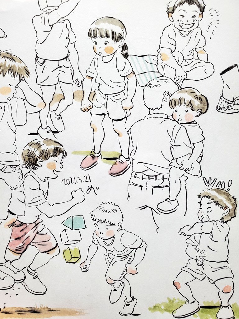 ごちゃまぜに描くの楽しい 