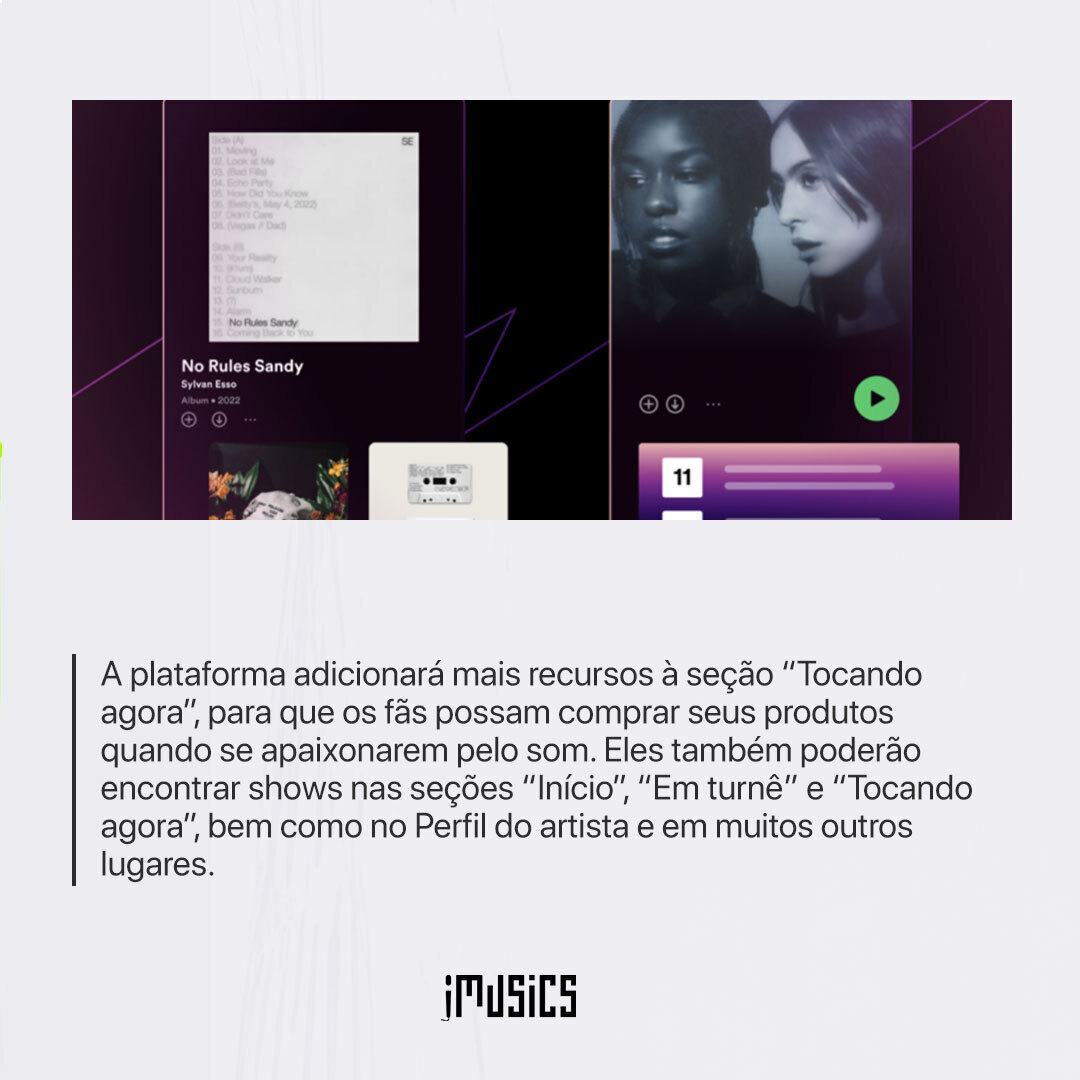 imusics's tweet photo. O Spotify chegou anunciando novos recursos para ajudar artistas a compartilhar suas músicas com o mundo. Confira todos os detalhes abaixo! 💡 #iMusics #Spotify #StreamOn #Marketing https://t.co/nrncM6tym4
