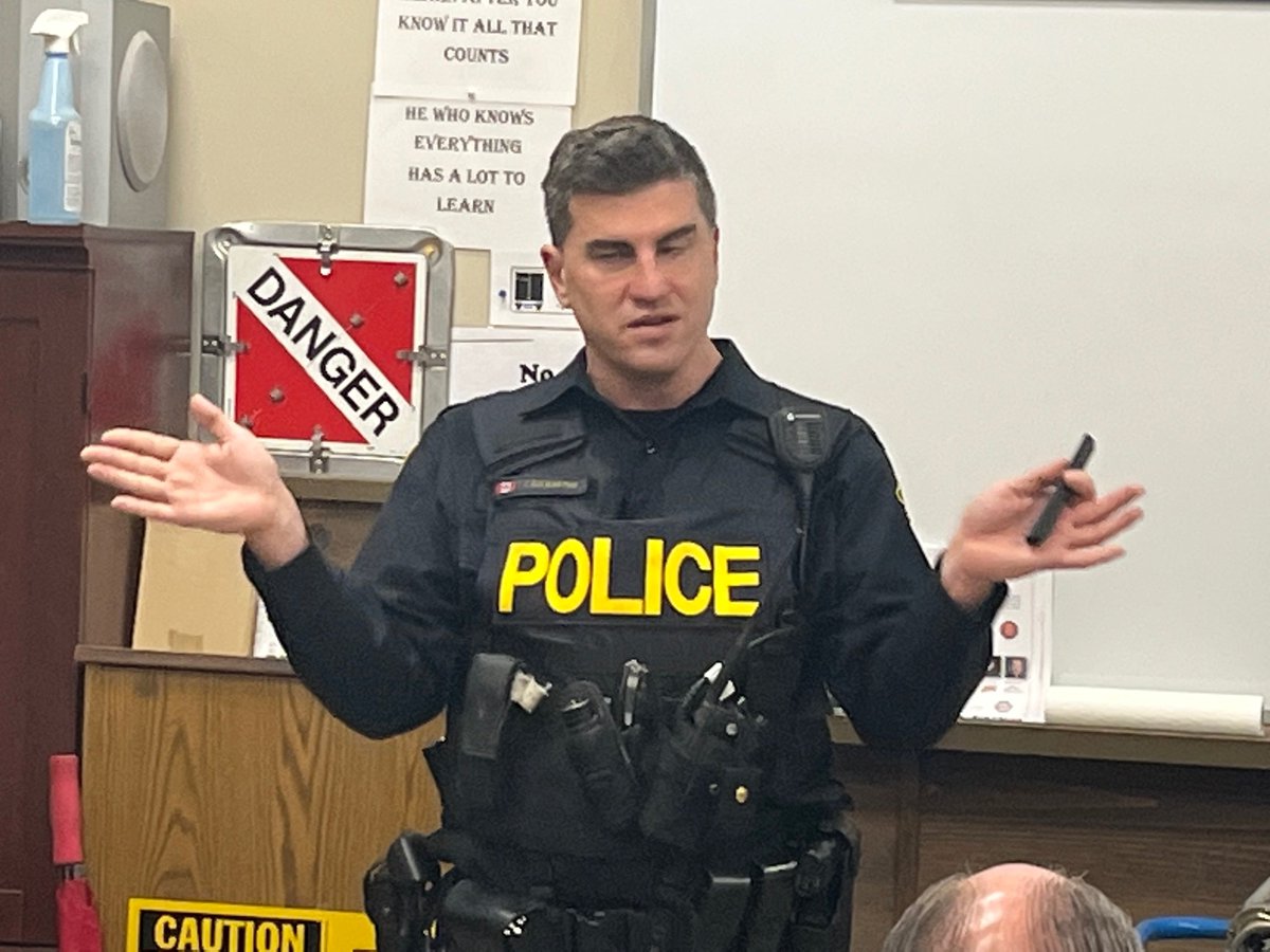 FSC_Ontario's tweet photo. Fantastic turnout today for the @FSC_Ontario Southwestern Chapter.  2 great speakers: CYDEF talking about cyber threats &amp; OPP Enforcement Officer Jeremy Kulwartian providing an update on road safety. 

For more details on the Southern Chapter please visit: https://t.co/kfWKMg2U7i https://t.co/SOukmKg6ic