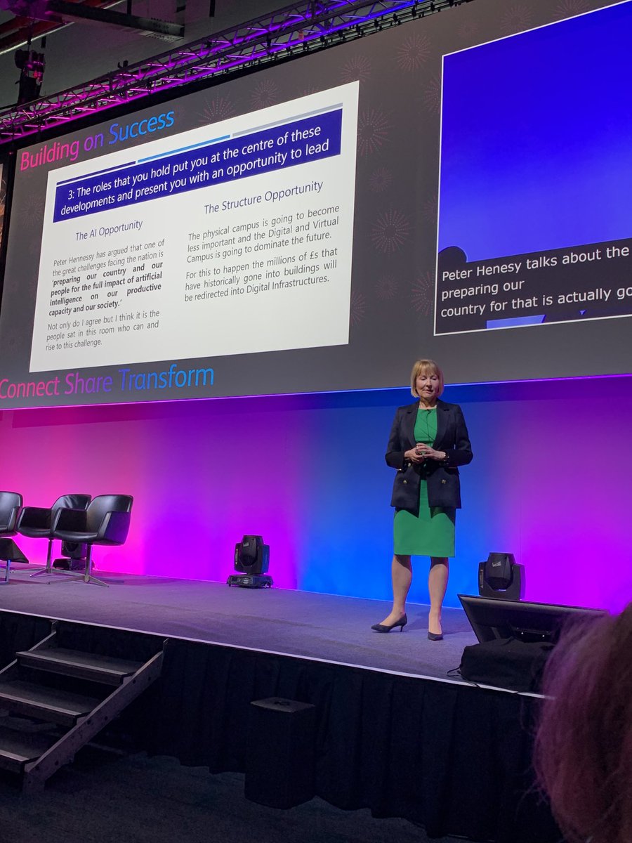 UCISACEO's tweet image. Prof. Karen Stanton, VC Solent University  at #UCISA 23 sees CIOs at the very heart of the transformation that Educational Institutions are trying to achieve
