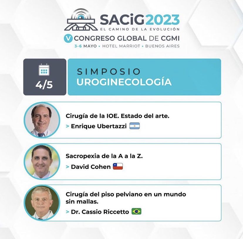 SACIGoficial's tweet photo. 📌4/5 simposio #uroginecologia #sacig2023 @CeciliaDarin1 @FlorenciaNoll @Agus_Worner @SorondoCarlos https://t.co/CwSqQtOr1Y