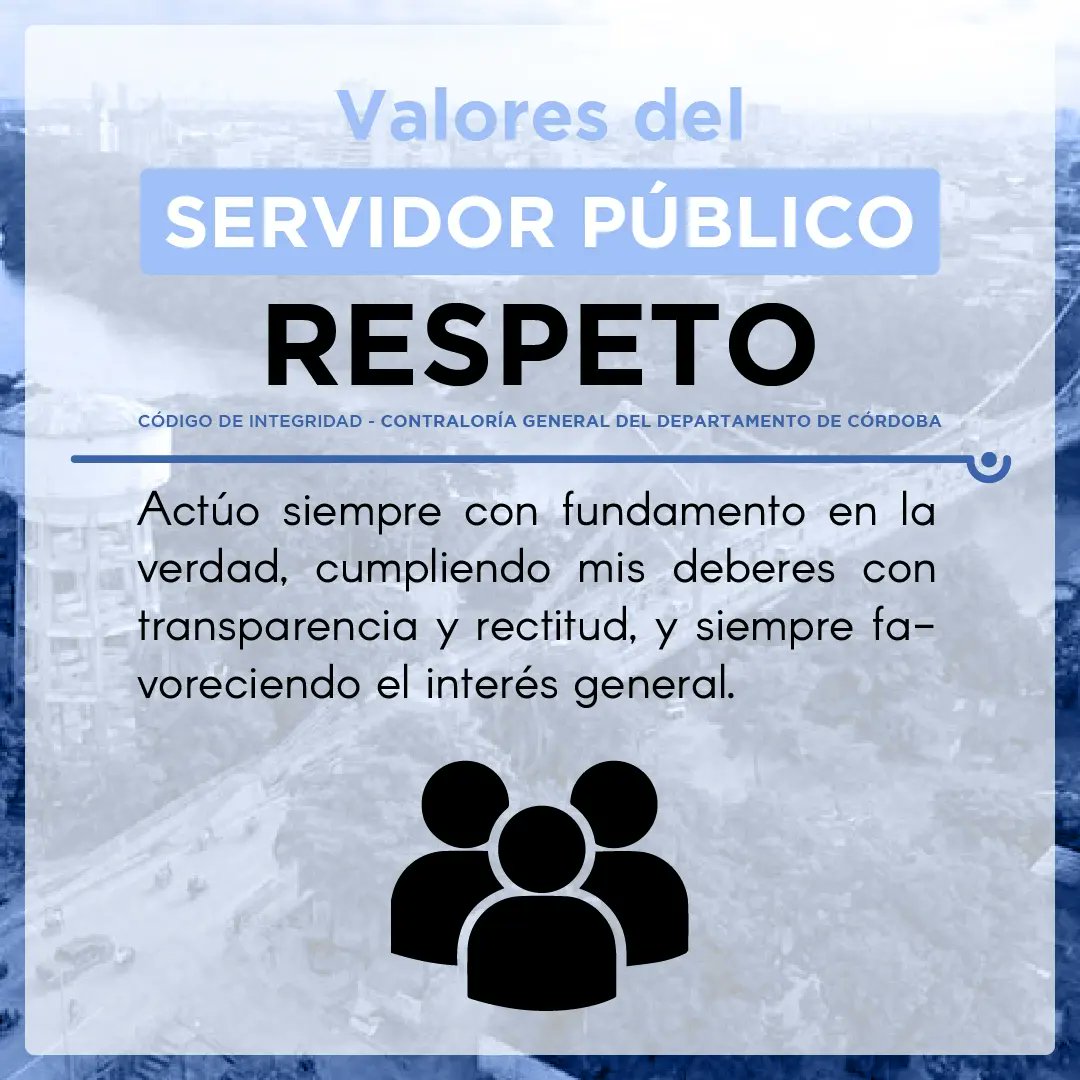 Contraloria_Cba's tweet photo. 👩‍💻✅️➡️Los valores del servidor público son fundamentales para asegurar un servicio de calidad a la ciudadanía.  

#ContraloríadeCórdoba
#ValoresdelServidorPúblico https://t.co/2aEzLD9pXc